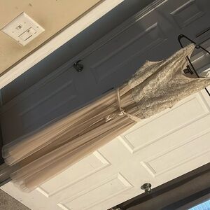 Candeleto Rose Lace Dress